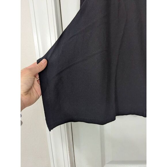 Eileen Fisher Hooded Zipper Jacket women's size XS black tunic minimalist - Picture 4 of 7